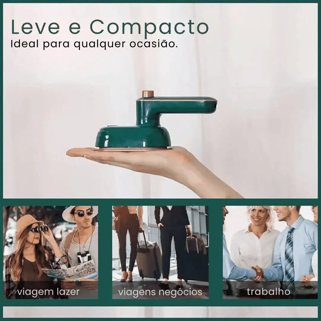 Mini Ferro De Passar Roupa Vapor