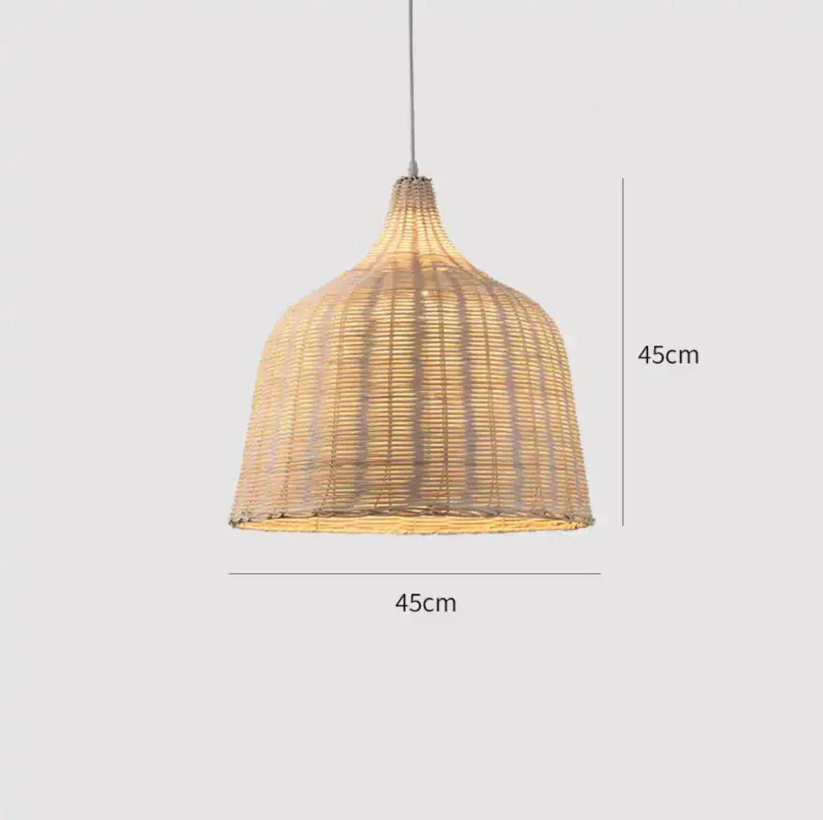 Luminária de Bambu Artesanal Para Casa - Electshop